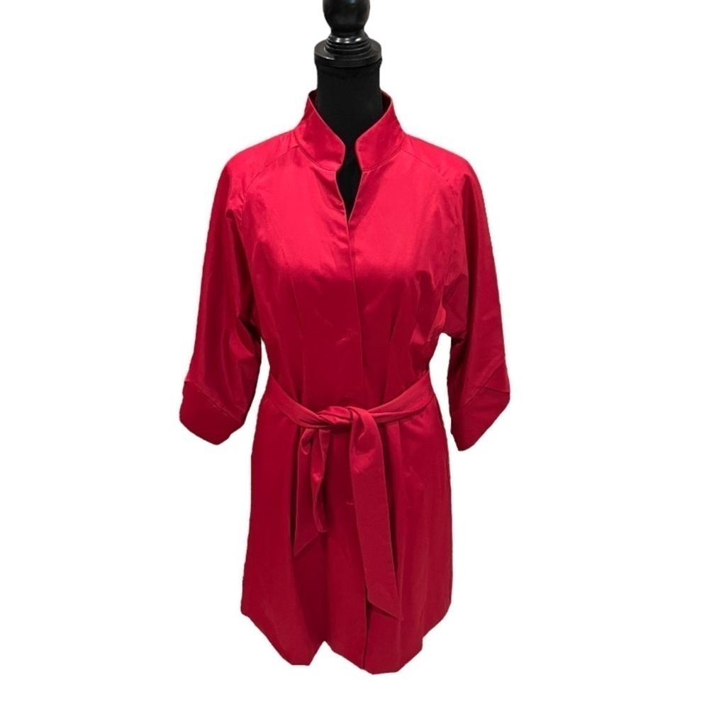 NWT Vertigo Paris Short Trench Coat Women's Red Medium